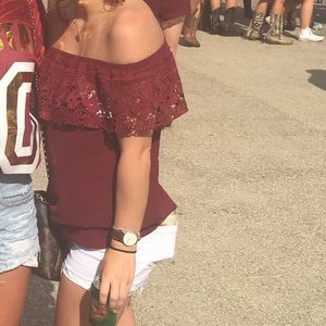 Off the shoulder top